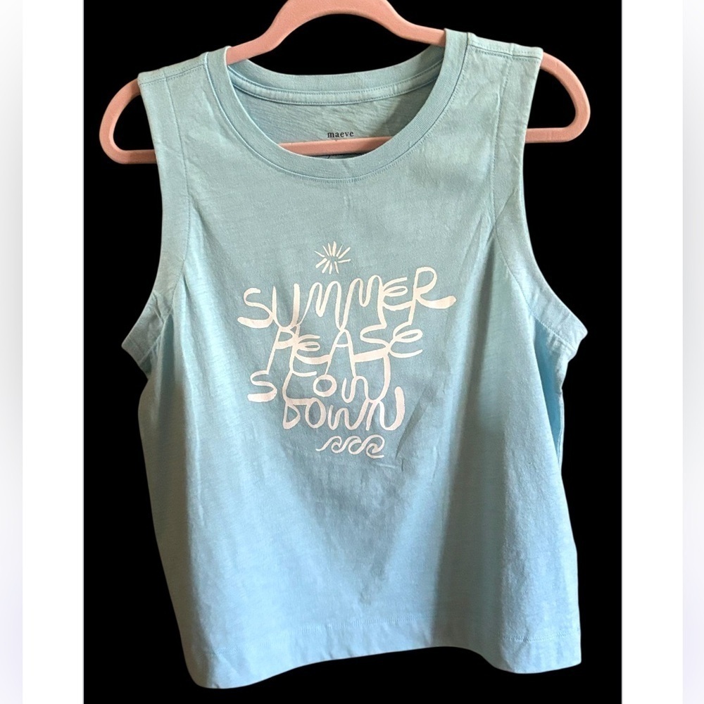 Maeve Art by Ty Williams Summer Slow Down Tank NWOT